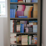 Freya's bookshelf of her novels