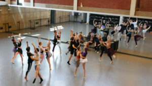 Devon leads the KCB II dancers in rehearsal for Romeo and Juliet.