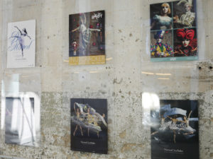 Posters commemorating past Kansas City Ballet productions line the walls of the office.