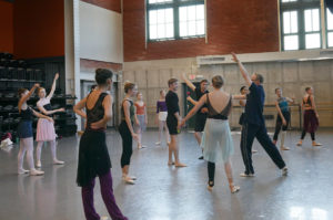 Devon leads the KCB II dancers in rehearsal for Romeo and Juliet.