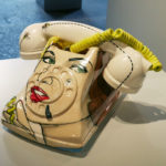 Ceramic telephone made by Shalene Valenzuela