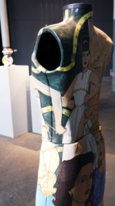 Ceramic dress form made by Shalene Valenzuela