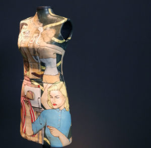Ceramic dress form made by Shalene Valenzuela