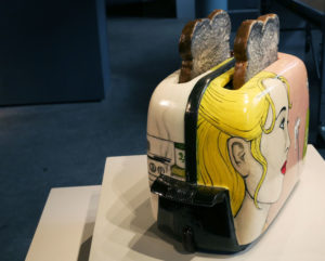 Ceramic toaster and toast made by Shalene Valenzuela
