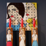 Ceramic rolling pin and pegboard made by Shalene Valenzuela