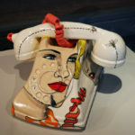 Ceramic telephone made by Shalene Valenzuela