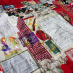 Nedra's quilt, Brownbackistan, details the political turmoil of Republican Kansas.