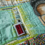 A three dimensional door to possibilities on Nedra's Rosa Parks quilt.