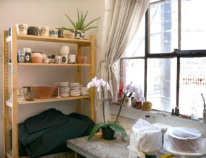 A corner of Evie Englezos' studio.