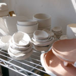 In process pottery in the Sweet Destructor studio.