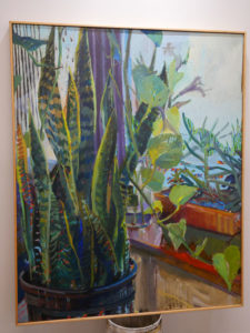 The final painting of a snake plant by Kathy Liao.