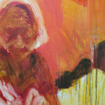 Detail of Kathy Liao's painting of her grandmother.