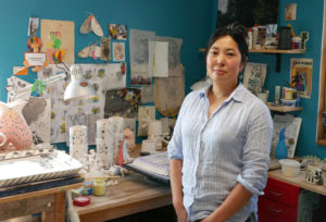 Ceramicist Momoko Usami in her studio.